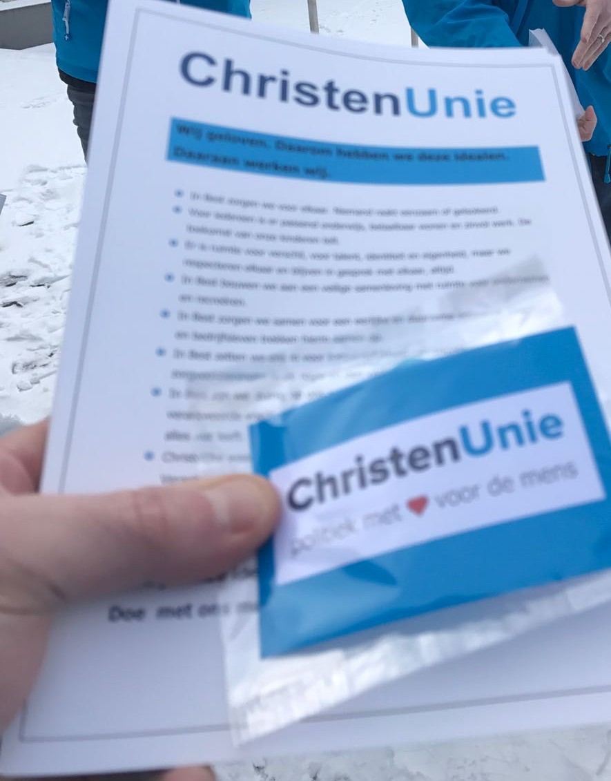 Campagnemateriaal ChristenUnie Best